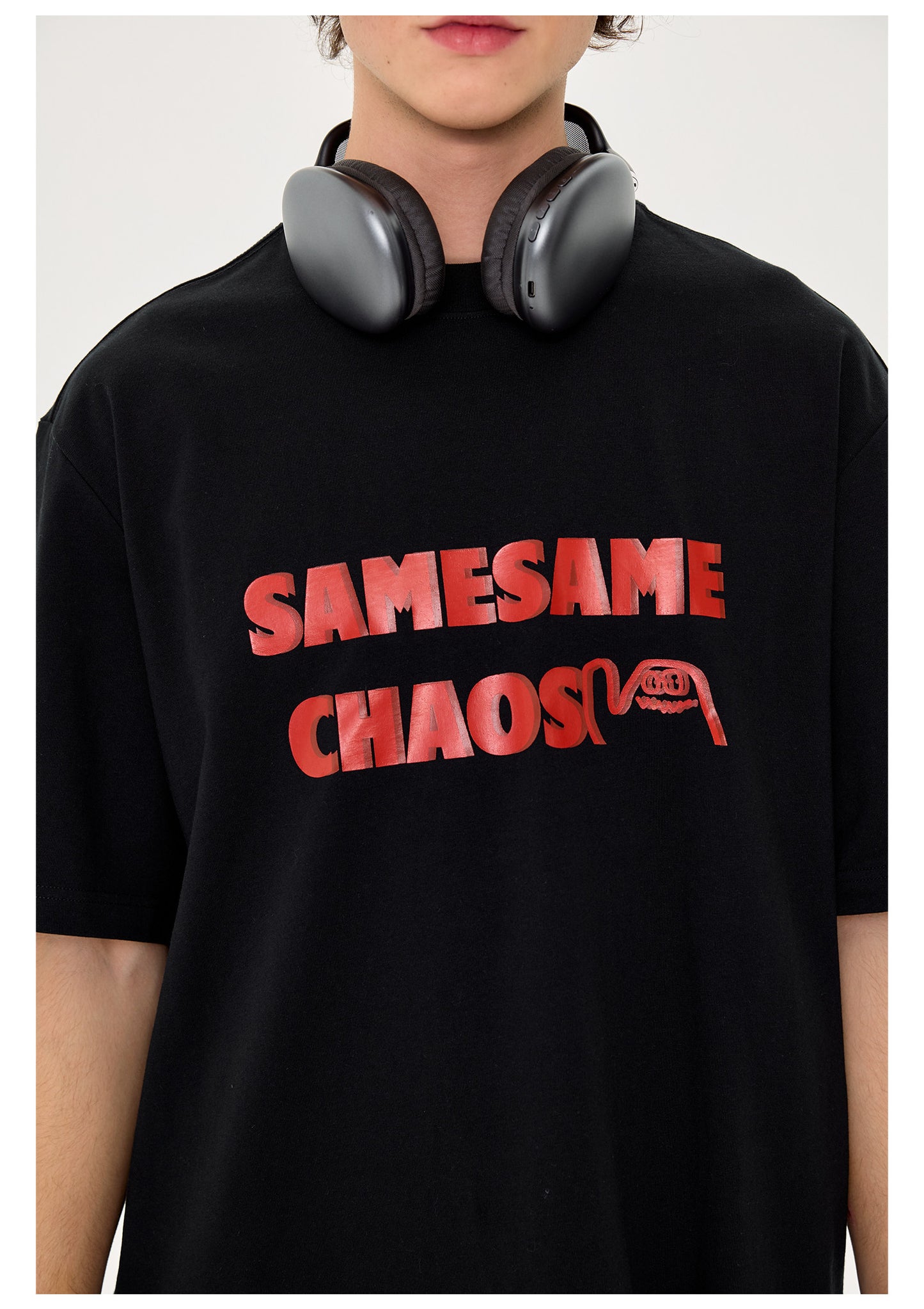 SAMESAME Outdoor Quick-dry Graphic Tee - Black