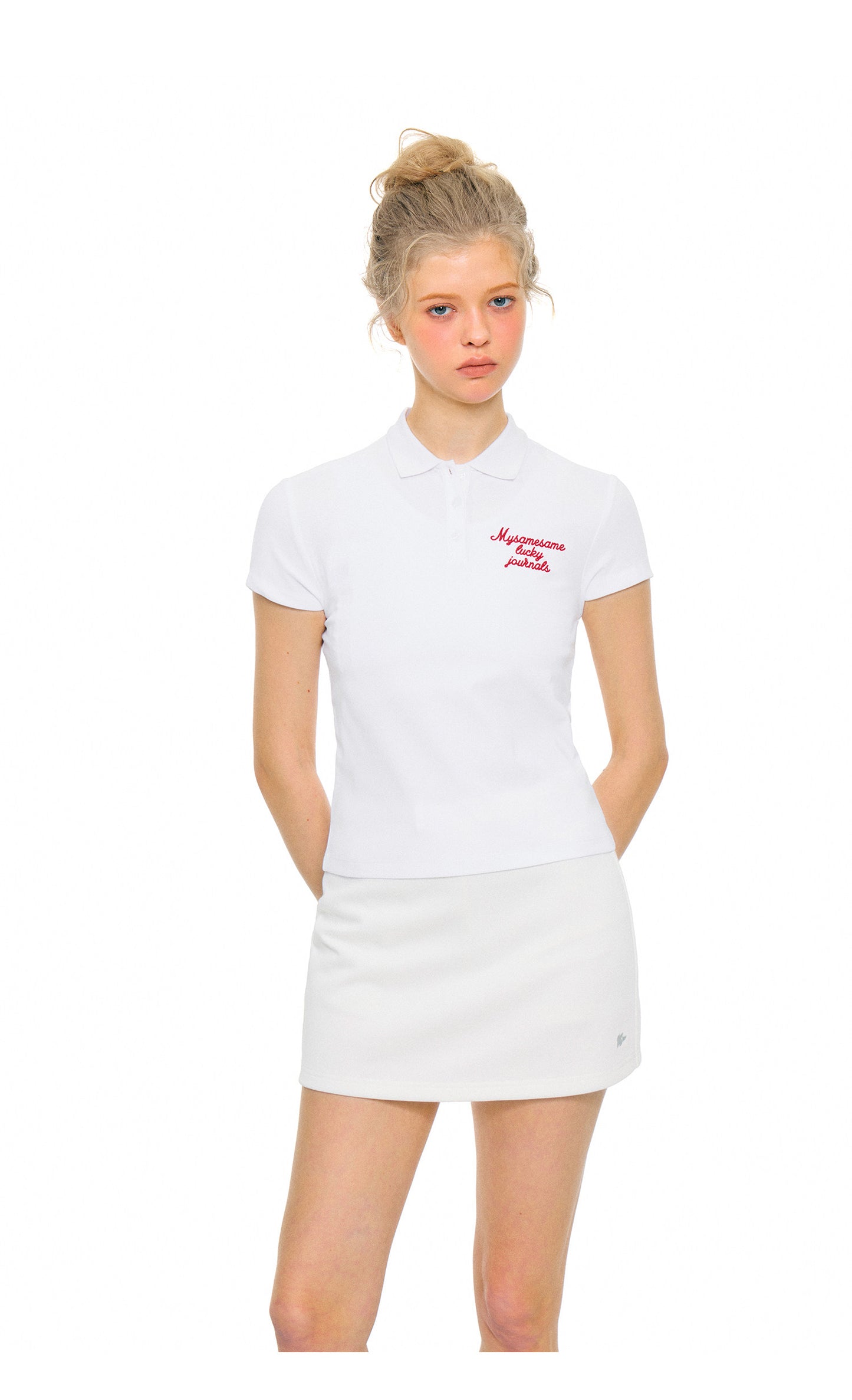 SAMESAME Polo Golf Tee - White