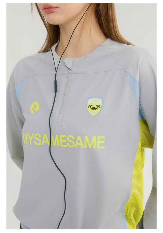 Sports Cycling Badminton Long Sleeved Shirt - Light Gray