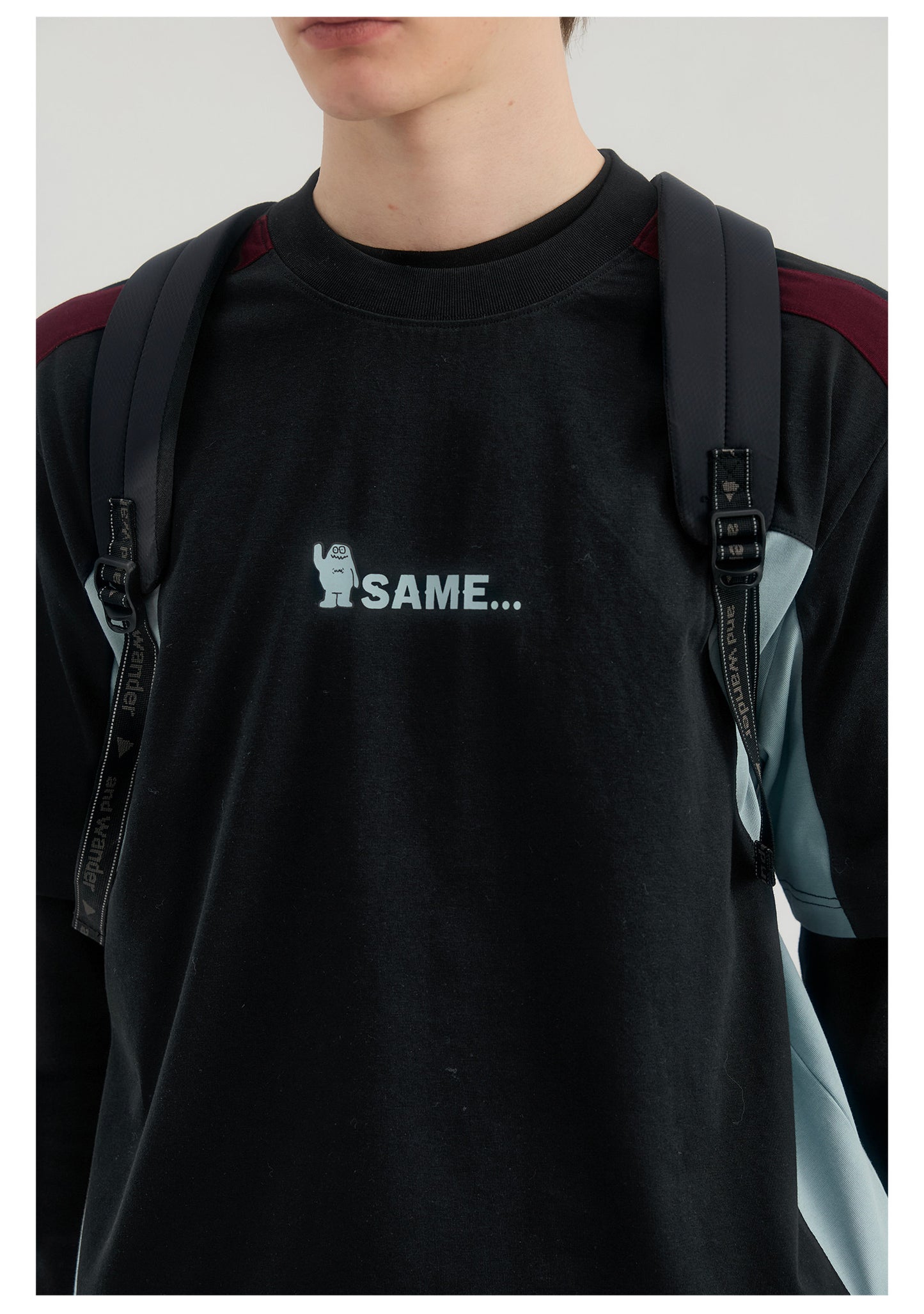 Quick Drying Antibacterial Embroidered Tee - Black