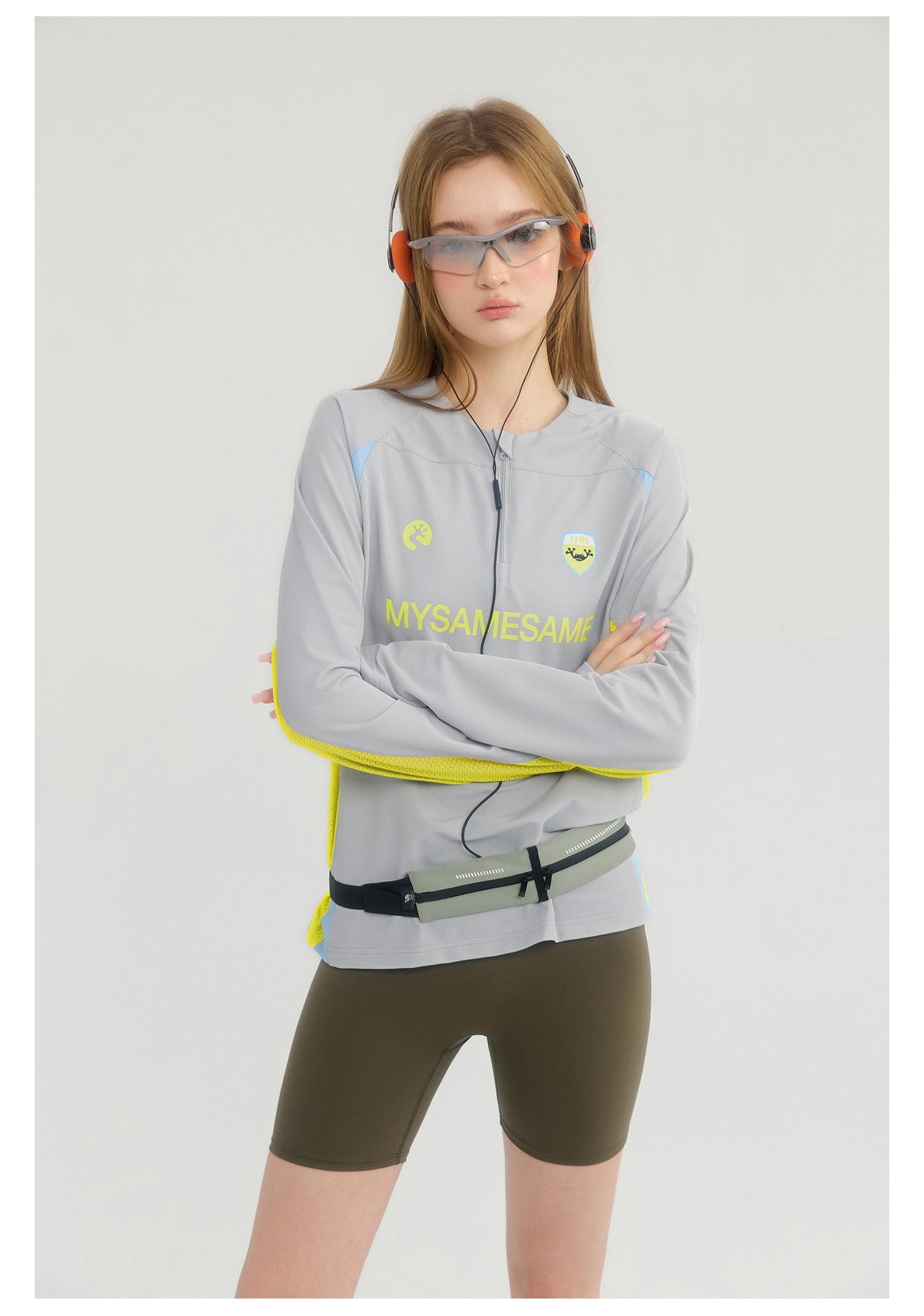 Sports Cycling Badminton Long Sleeved Shirt - Light Gray