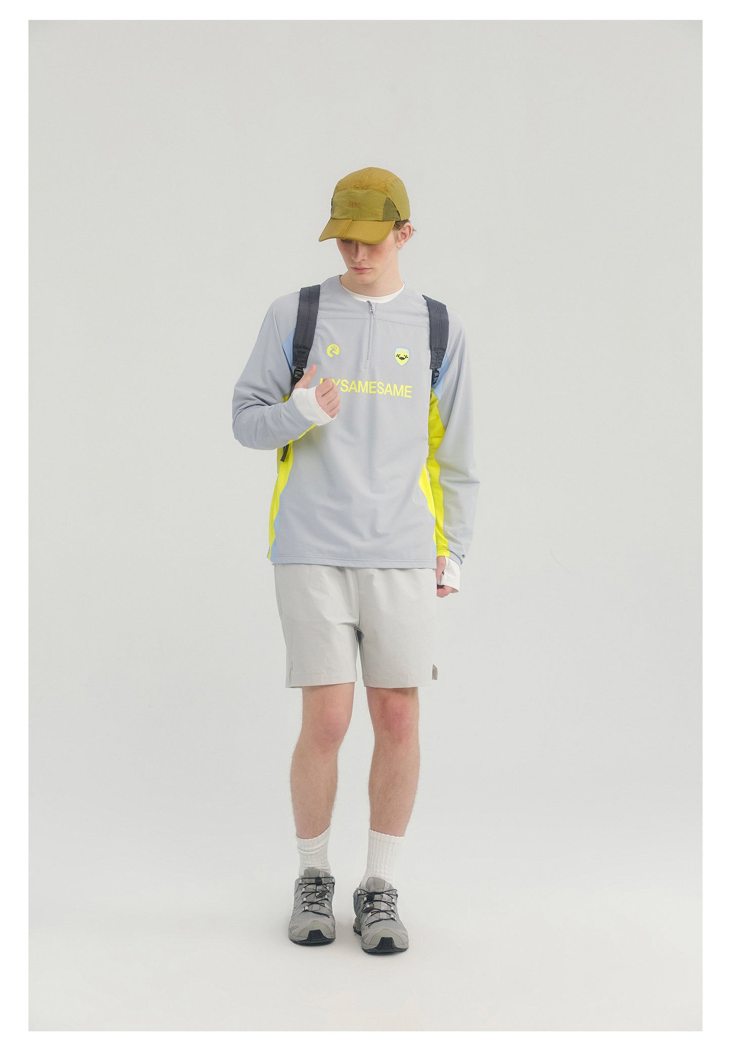 Sports Cycling Badminton Long Sleeved Shirt - Light Gray