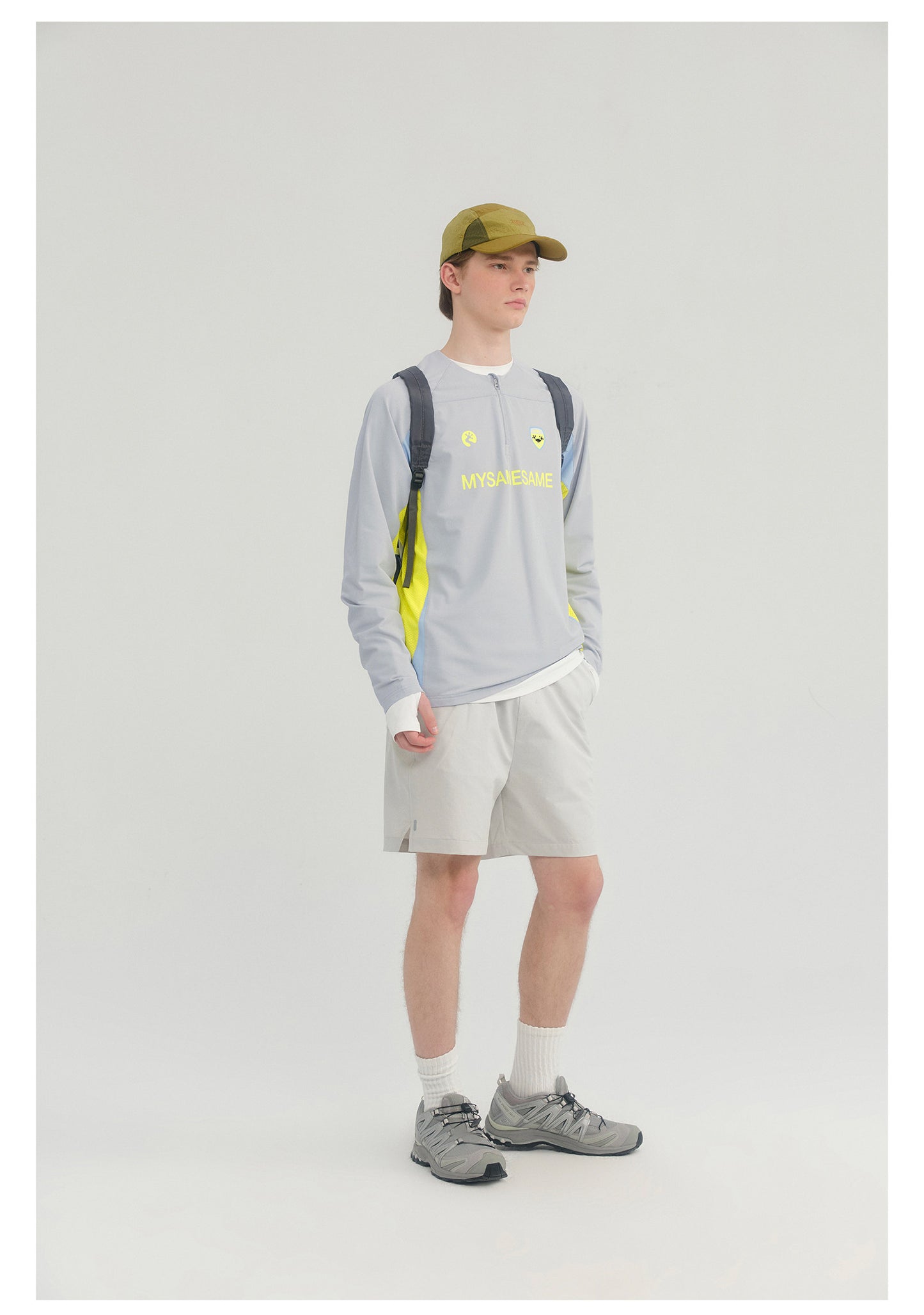 Sports Cycling Badminton Long Sleeved Shirt - Light Gray