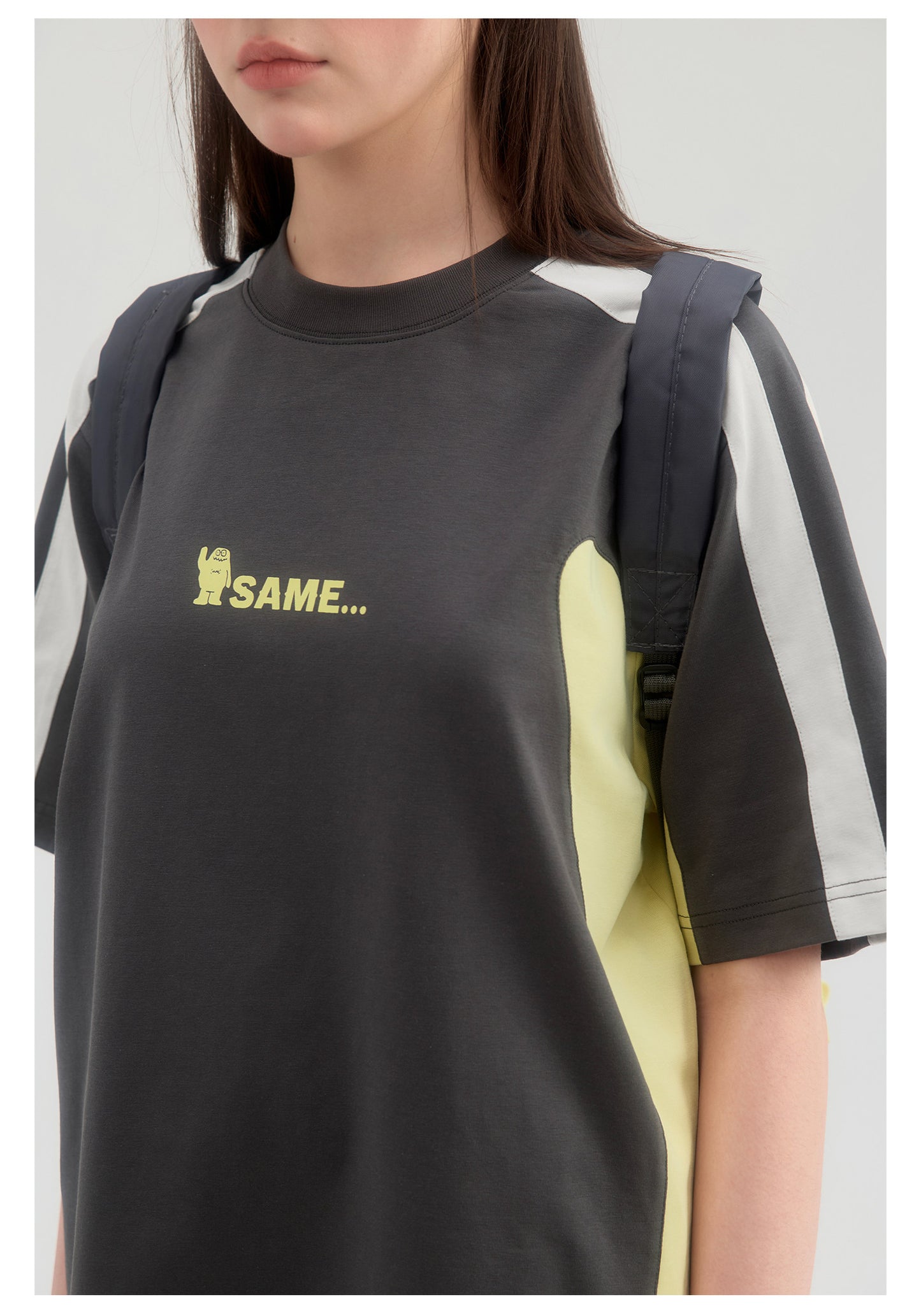 Quick Drying Antibacterial Embroidered Tee - Gray