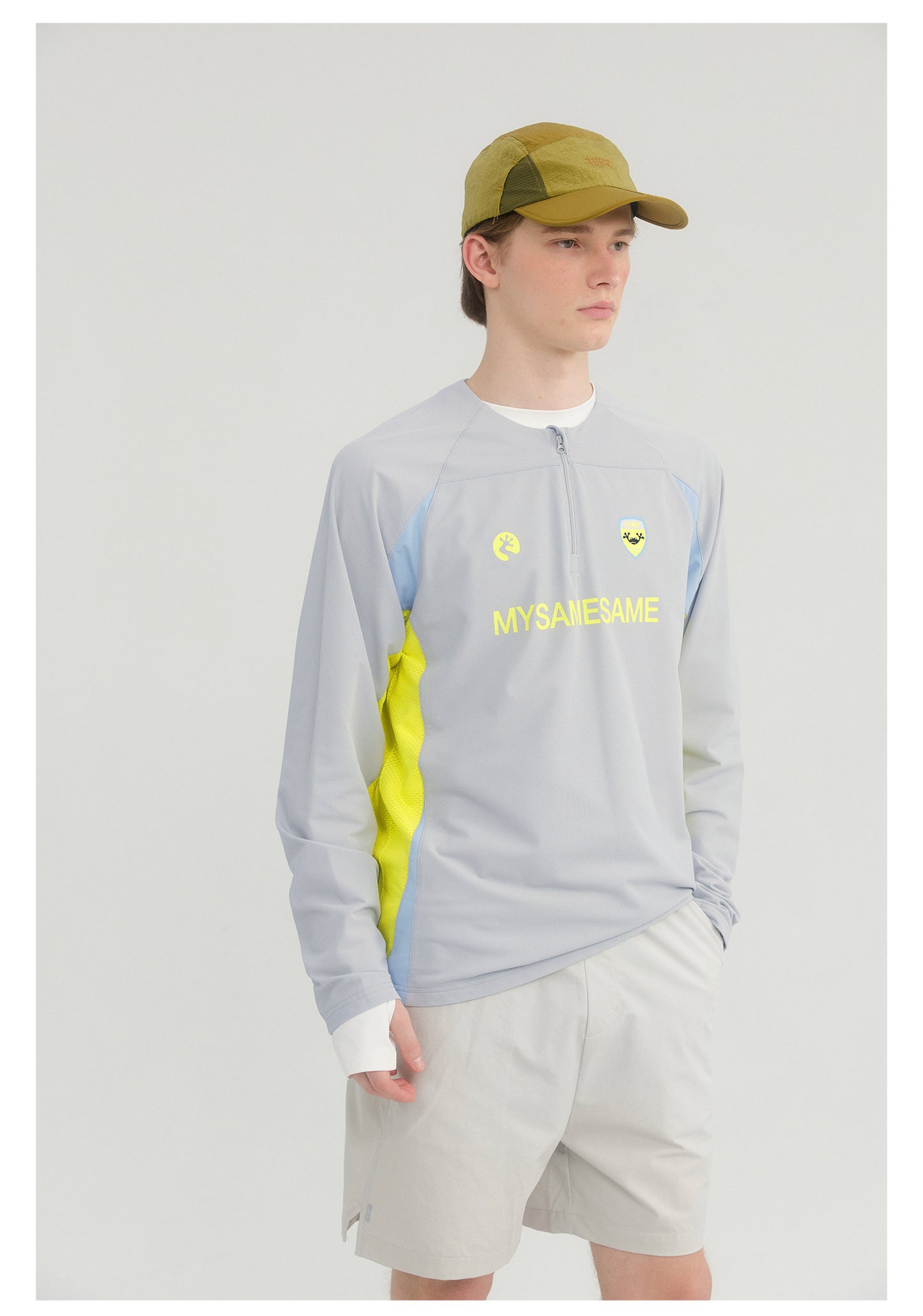 Sports Cycling Badminton Long Sleeved Shirt - Light Gray