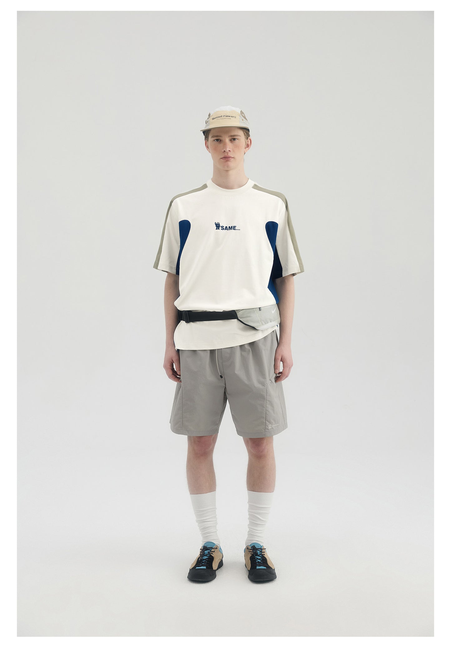 Quick Drying Antibacterial Embroidered Tee - Apricot