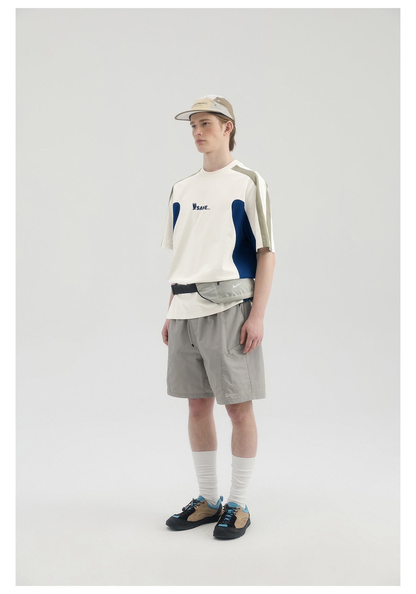 Quick Drying Antibacterial Embroidered Tee - Apricot