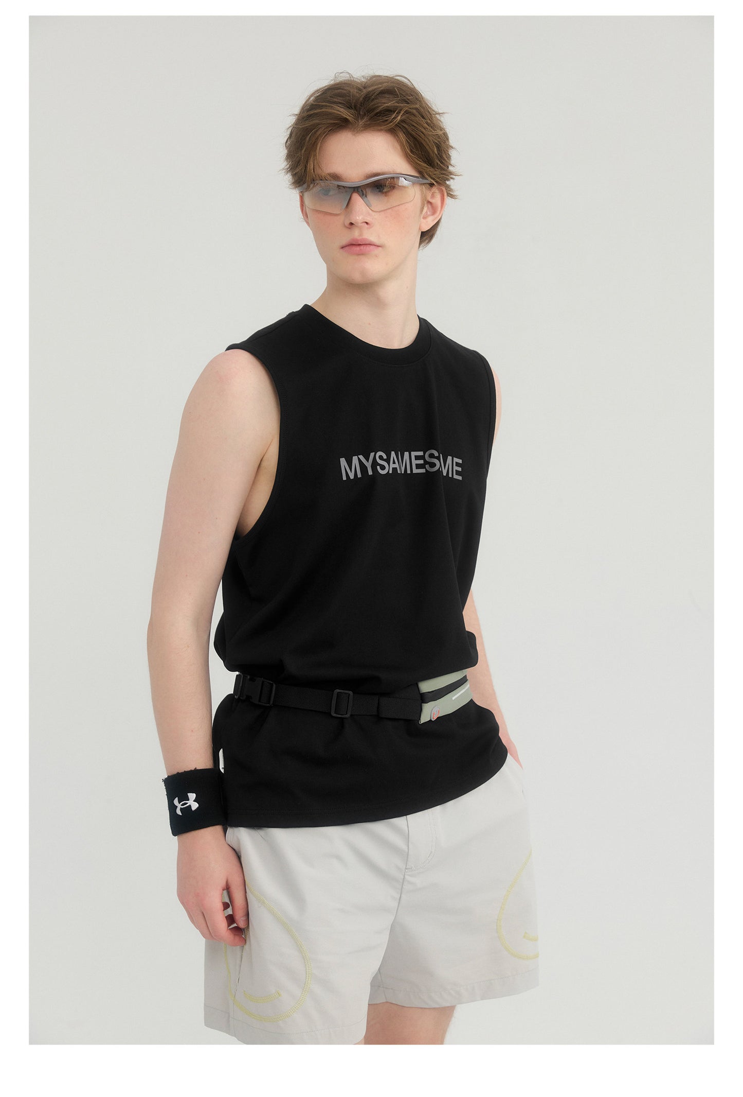 SAMESAME Solid Fitness tank top - Black