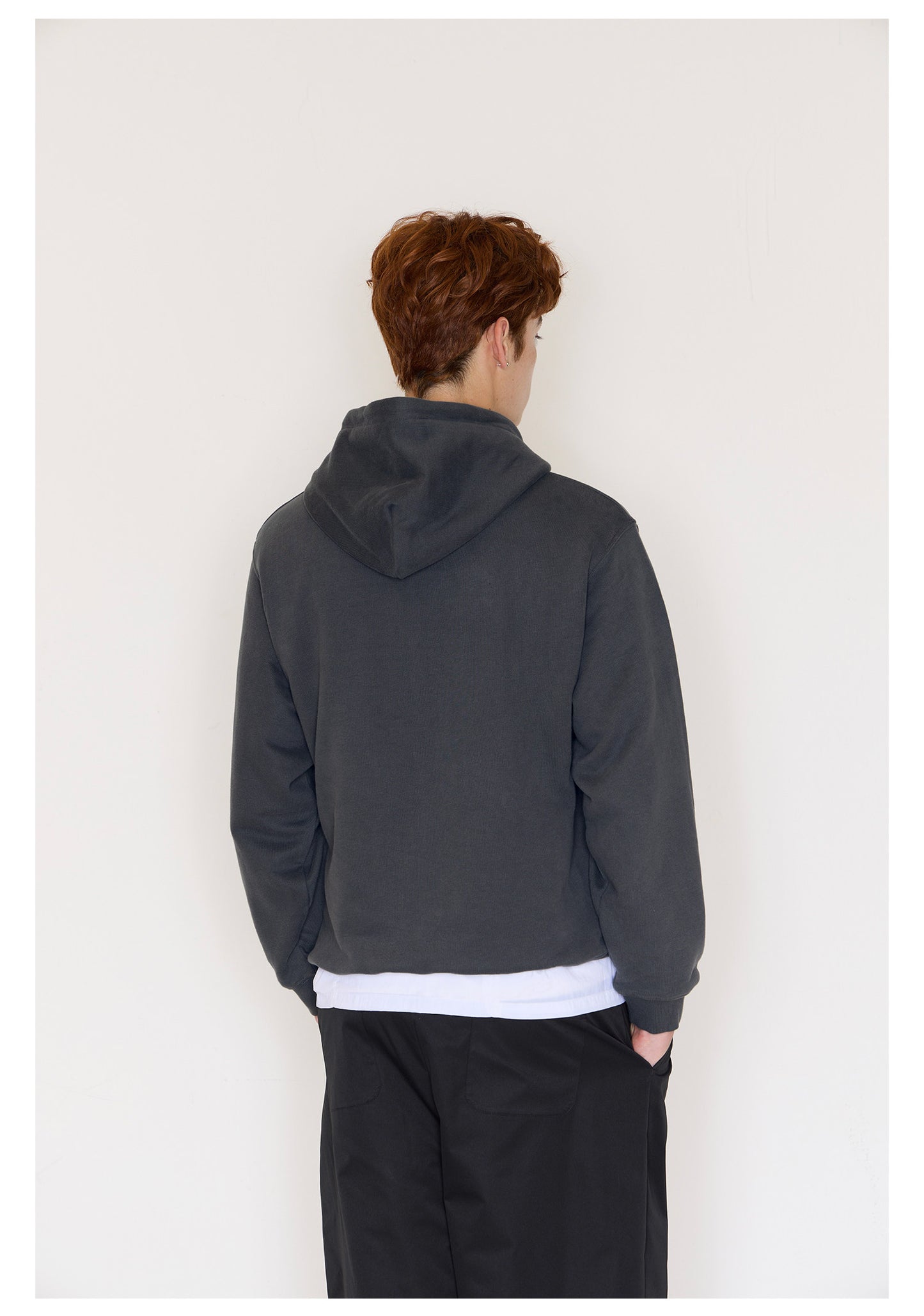 Cat Paw Heart-shaped Letter Print Hoodies - Dark Gray