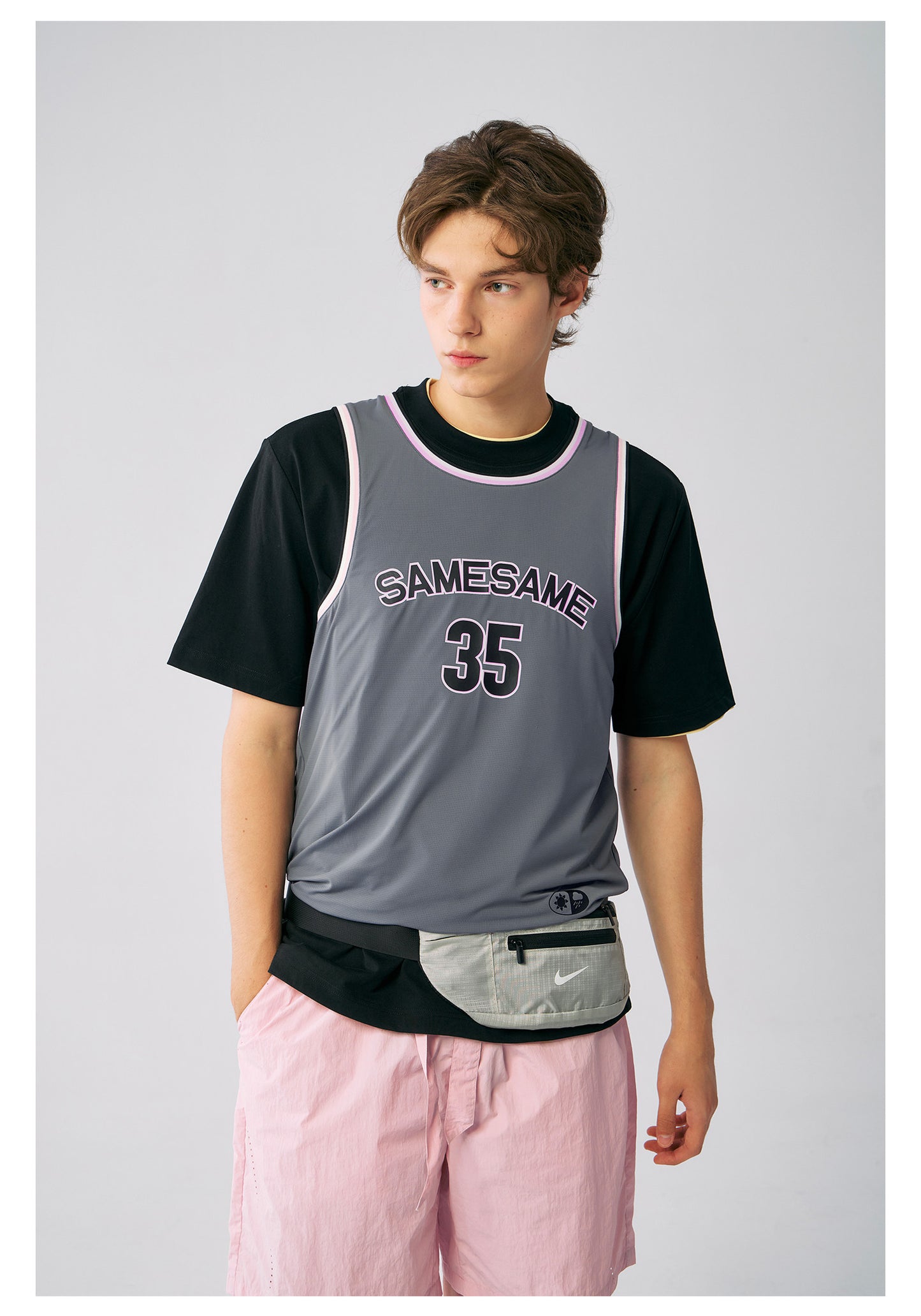 SAMESAME Basketball Tank Top - Gray