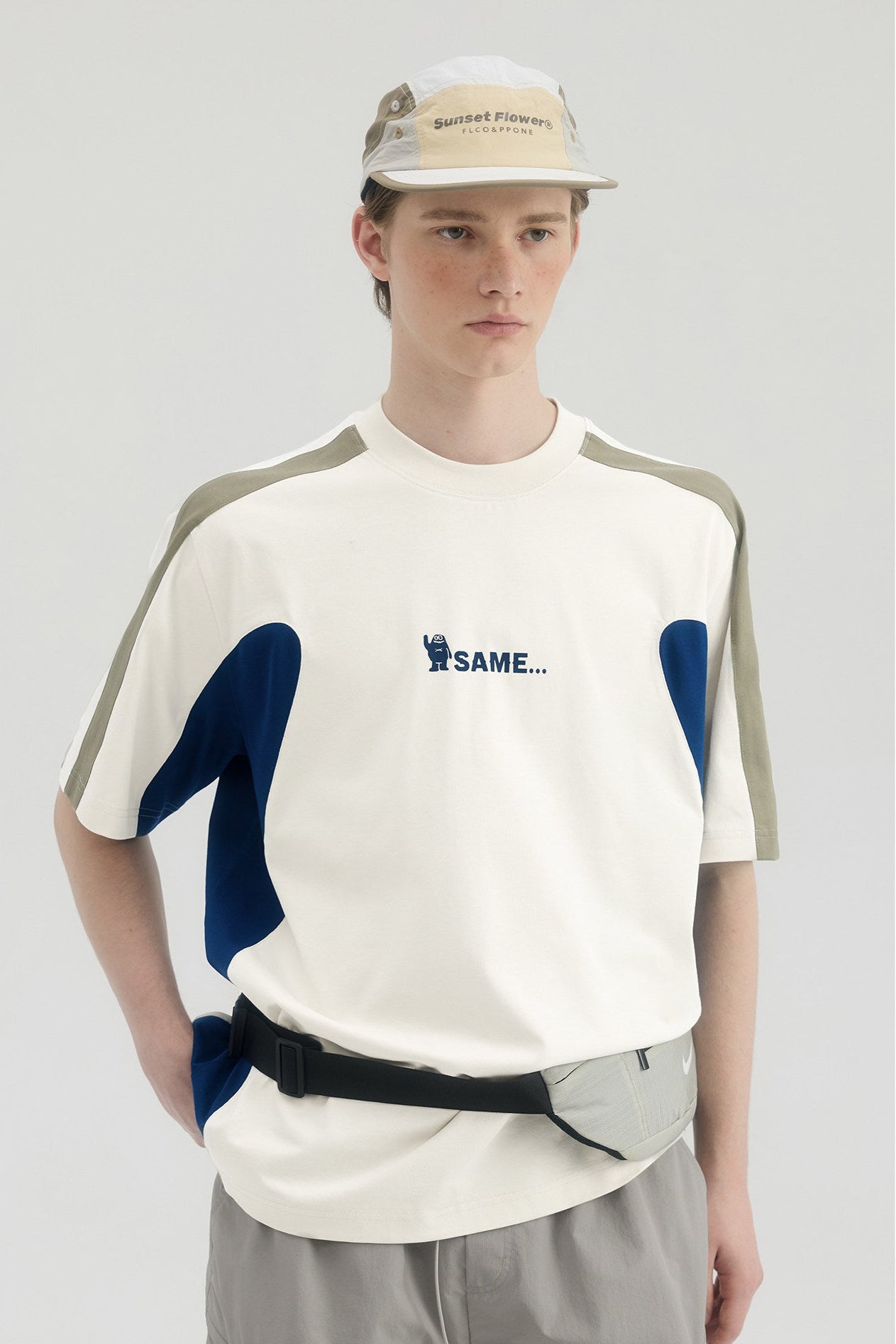 Quick Drying Antibacterial Embroidered Tee - Apricot
