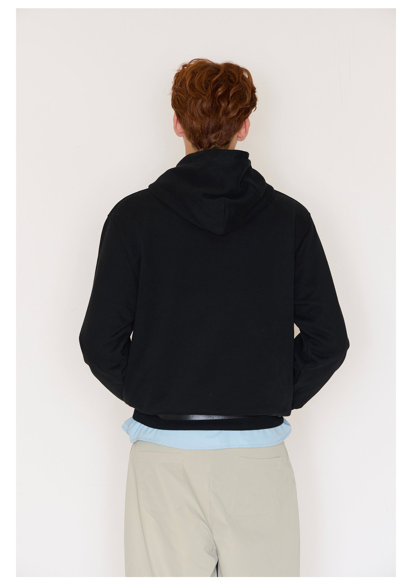 Graffiti Print Hoodies Men - Black